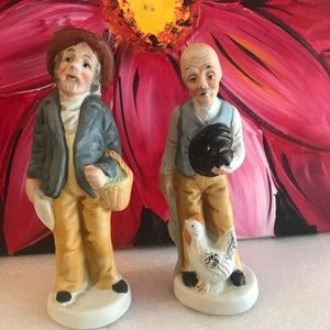 Vintage flambro Taiwan - two old Men’s figures